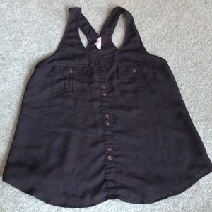 Black tank top